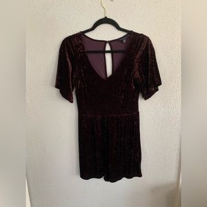 Crushed Velvet Romper